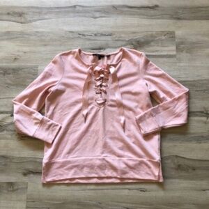 Vero Moda Pink Lace-Up Women's Sweater Top